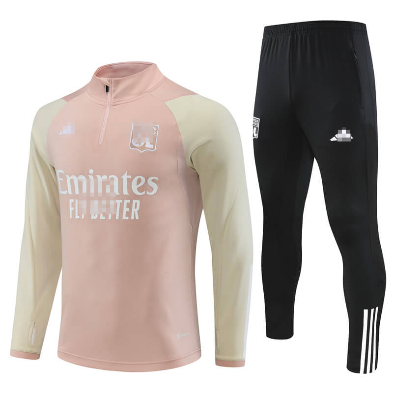 Sudadera de Entrenamiento Olympique De Lyon 2023/2024 Rosa Kit